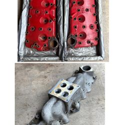 Ford Flathead V8 1949 Stock Cylinder Heads and Offenhauser Intake Manifold