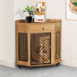 Corner Table End Dog Crates Furniture