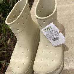 BRAND NEW UNISEX CROCS CLASSIC CRUSH RAIN BOOTS WOMEN 11 MEN 9