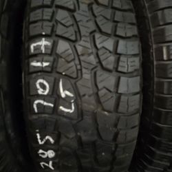 4 Tires Lt 285.70.17 Westlake All Terrain 90 % Tread Dot 2822