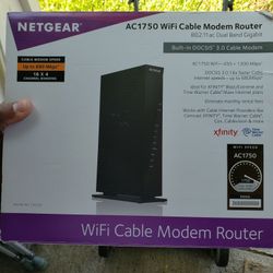 Netgear AC1750 wifi cable modem router