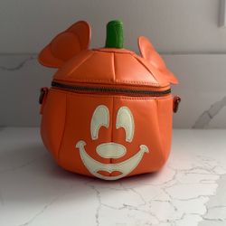 Pumpkin Mickey Crossbody Loungefly 