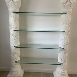 Pillars columns Glass Shelves Wedding Quinceañera Party Decoration Backdrop Centerpiece $800 obo