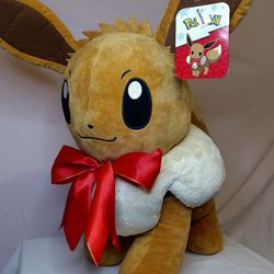 GIANT POKEMON  24'' EEVEE TOY PLUSH GAMESTOP EXCLUSIVE | CHRISTMAS LIMITED EDITION ✨🎄