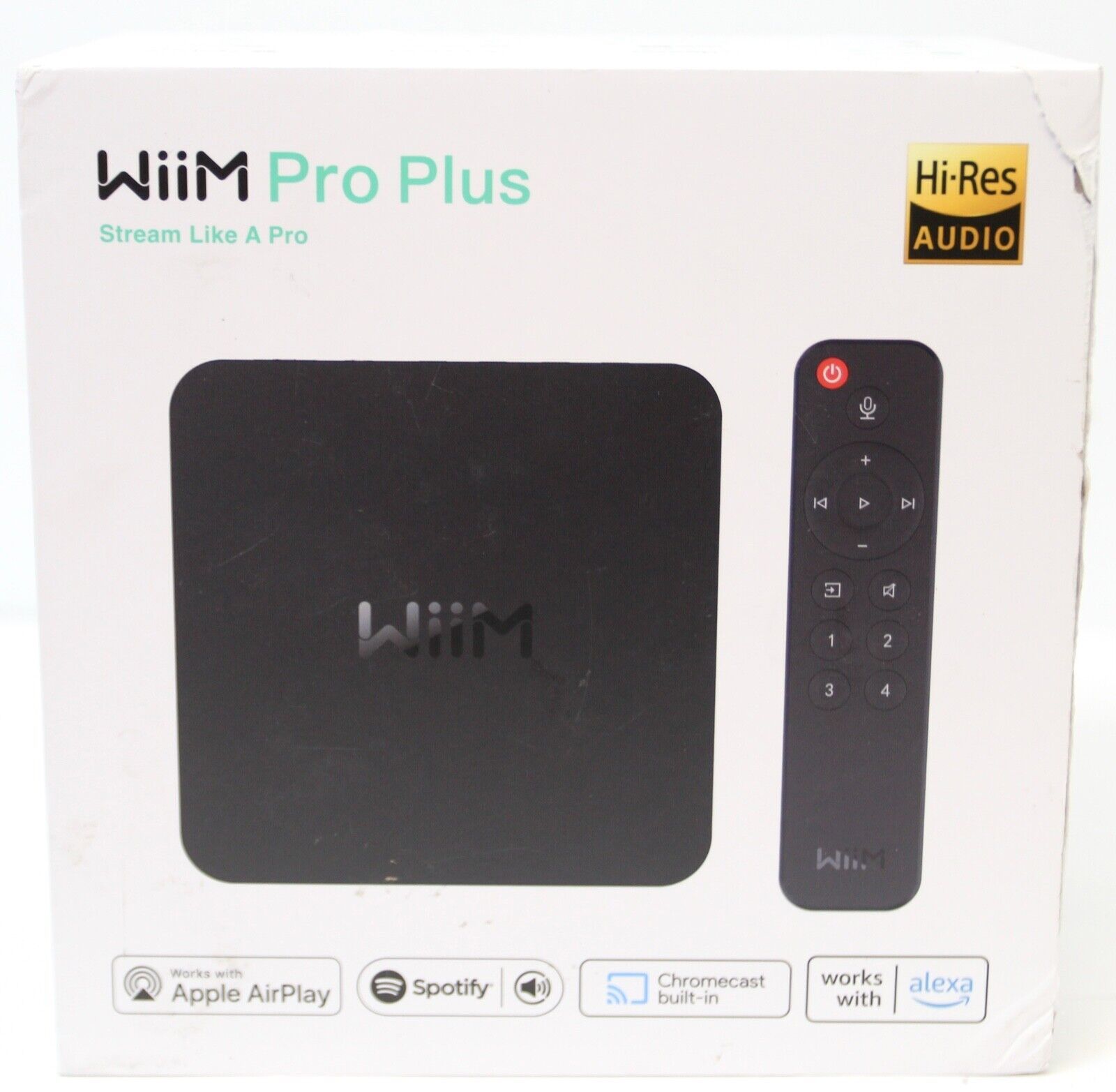 WIIM Pro Plus, Hi-Res Audio, Wifi Streaming Player, Apple AirPlay, Spotify Alexa