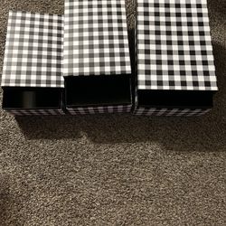 Buffalo Check Black And White Boxes