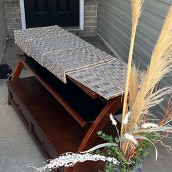 Black Glass TV Stand Drawer