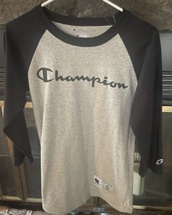 Champion T-Shirt Tee Baseball Raglan Long Sleeve