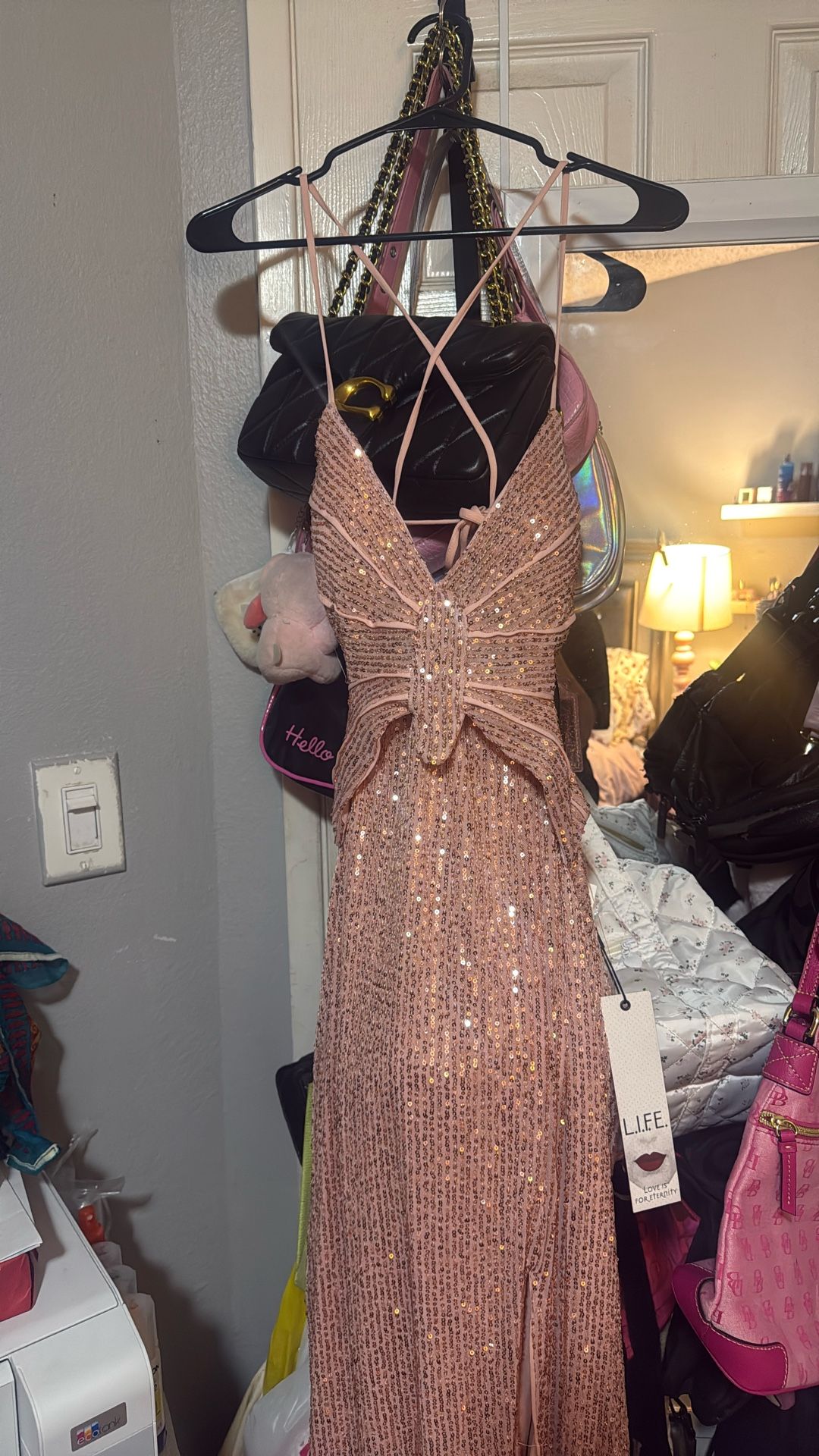 Pink Sequin Dress