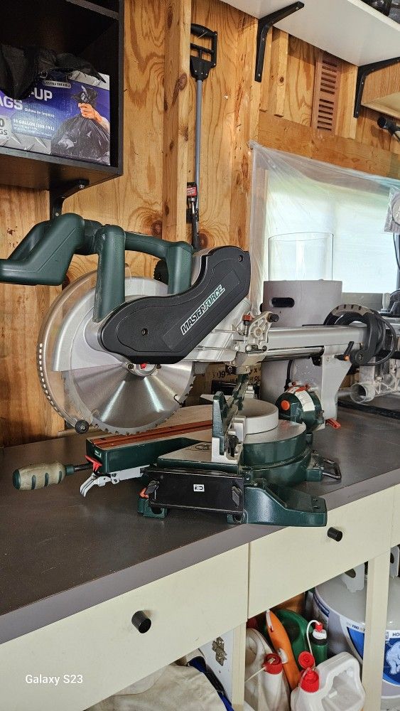 Master Force 12" Dual Bevel Laser Slide Compound Miter Saw
