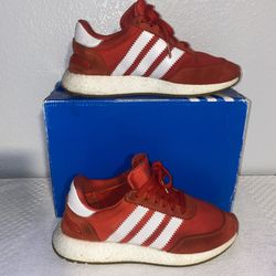 Adidas Mens Iniki Runner  Red Running Shoes Sneakers Size 8 US