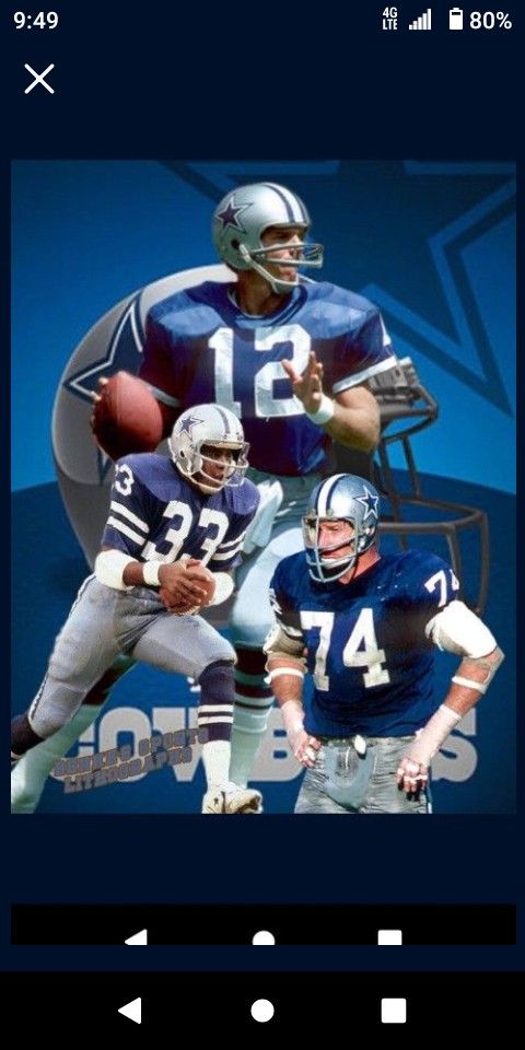 Dallas Cowboys Legends Lithograph