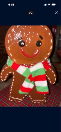 Extra large, wide gingerbread man  cookie jar Extra large, wide gingerbread cookie jar