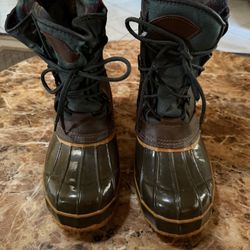 New Insulated Duck Boots Mens 13 Thermo Lite Leather Rubber Outdoor Hiking. 