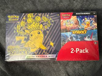 Pokemon Surging Sparks Elite Trainer Box Booster Bundle 2-pack