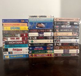 Sealed VHS tapes movies