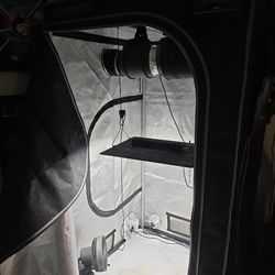 Ac infinity grow tent 36x36x72 with led grow light,  fan, carbon filter, interface and humidifier