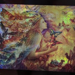 Milton Bradley Josephine wall 500 Pc  Foil Puzzle (All Pieces Accounted For)