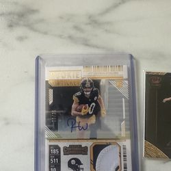 Roman Wilson auto and number patch out of 25 and Josh scobee