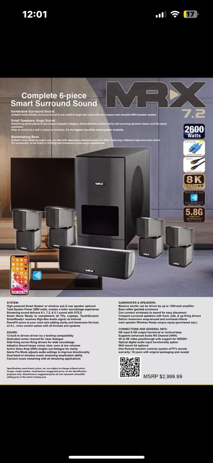 MR 7.2 Complete Smart Surround Sound