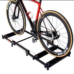 Adjustable Aluminum Bike Rollers Foldable Indoor Bike Stand with Resistance for MTB Road Bike Exercise Brand New (D393)
