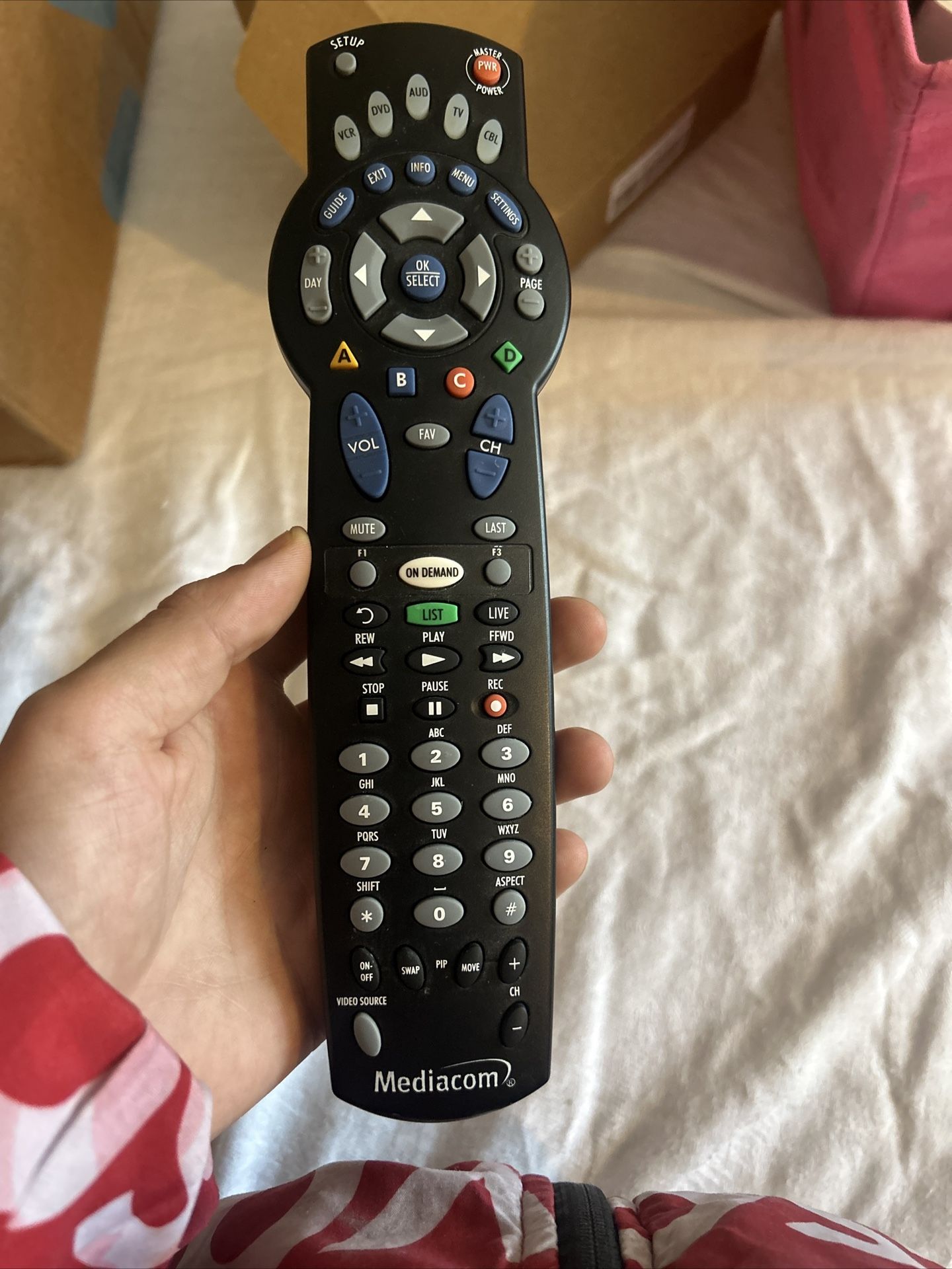 Mediacom Universal Cable Remote Control 1056B01 Television Controller Tested