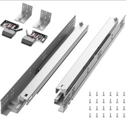 Undermount soft close guides glides cabinet hardware