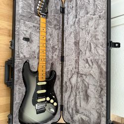 Fender American Ultra Luxe Stratocaster Floyd Rose HSS Electric Guitar, Maple Fingerboard, Silver Burst… Brand New Mint Condition !!!