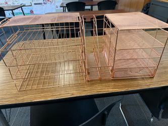 Rose Gold Organizers 