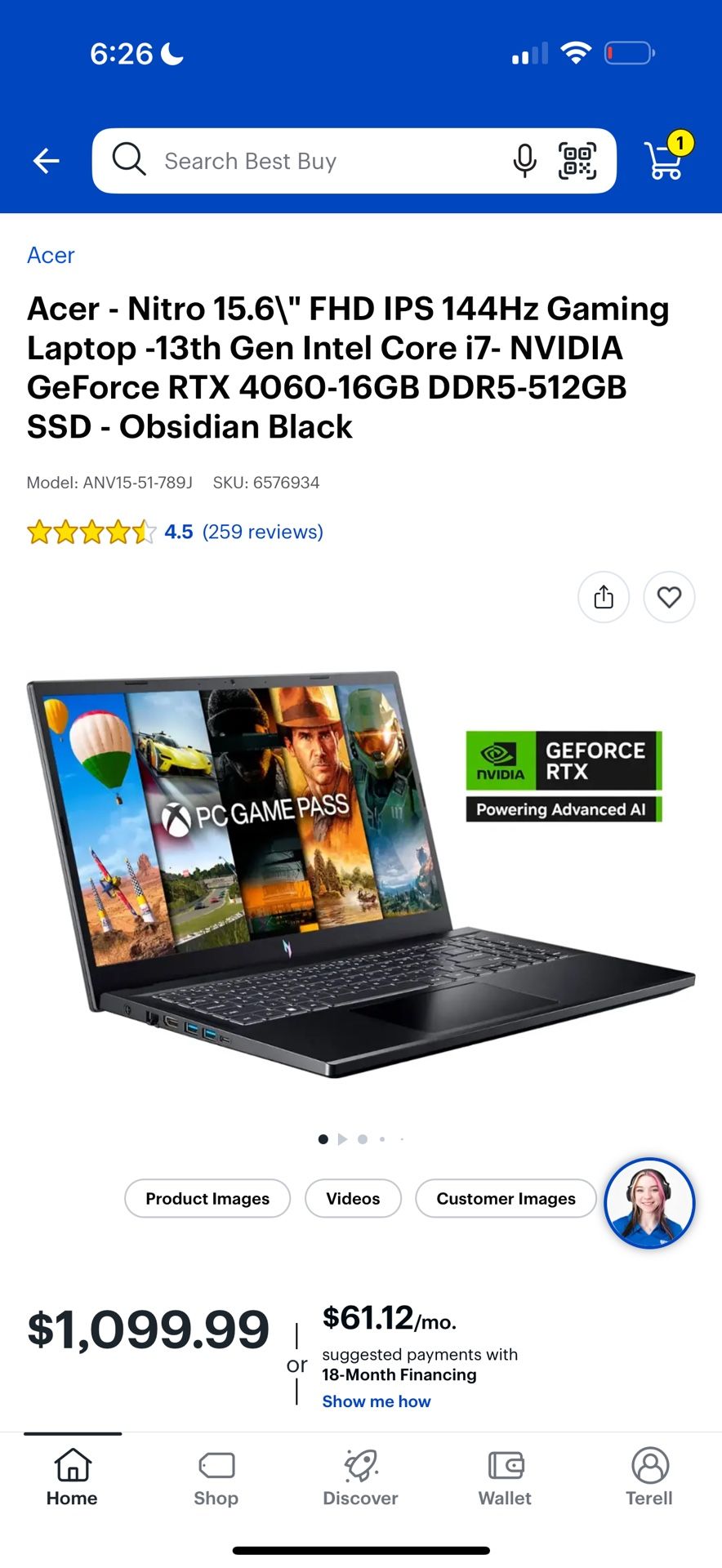 Acer Nitro 15
