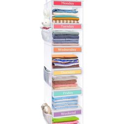 Closet Organizers White And Grey
