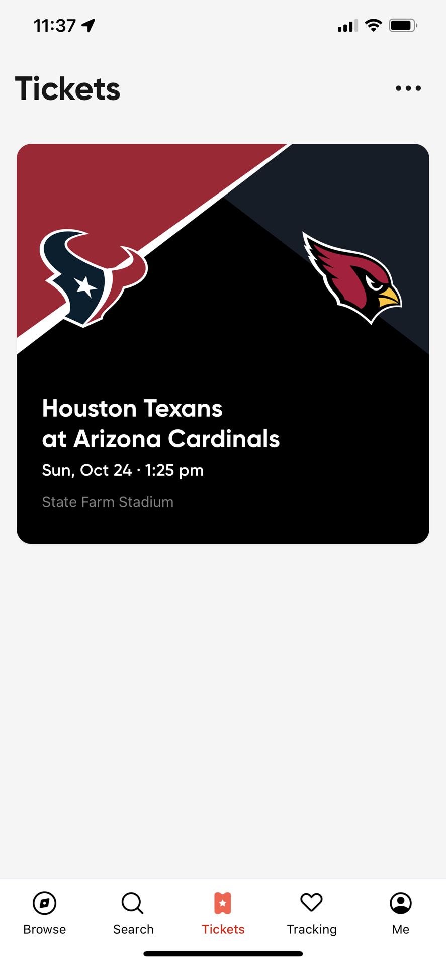 2 Tickets Cardinals Vs Texans  