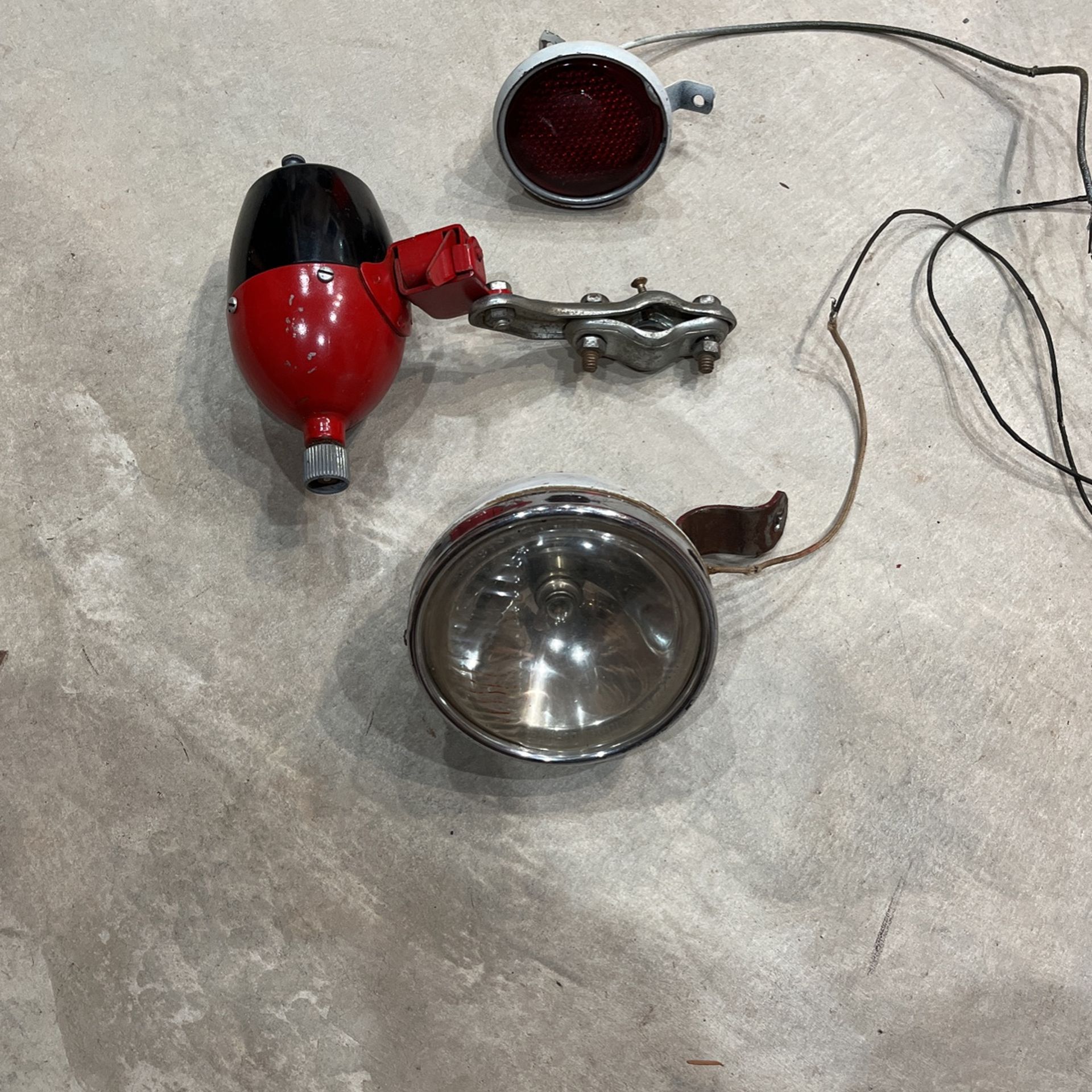 Vintage Bicycle Generator Light Kit Antique Light Set Up