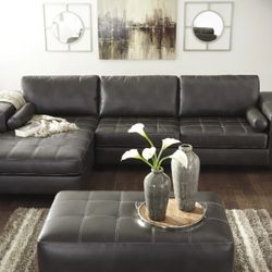 Nokomis Charcoal LAF Sectional

