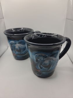 SEA WORLD Manatee, Sealed Cow 3D Embossed Graphic Coffee Mug ( Set Of 2 )