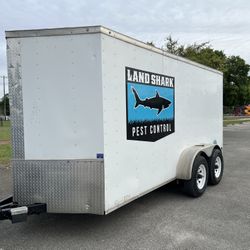 6x12 Double Axle Enclosed Trailer W/ Ramp Door