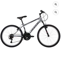 Huffy 24" Rock Creek Mountain Bike, Fits Riders 4'8" - 5'8", Gray, Adult, Men's