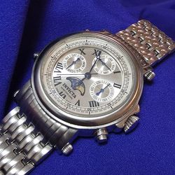 Invicta Swiss Made Vintage Day Date Moonphase Unisex Watch