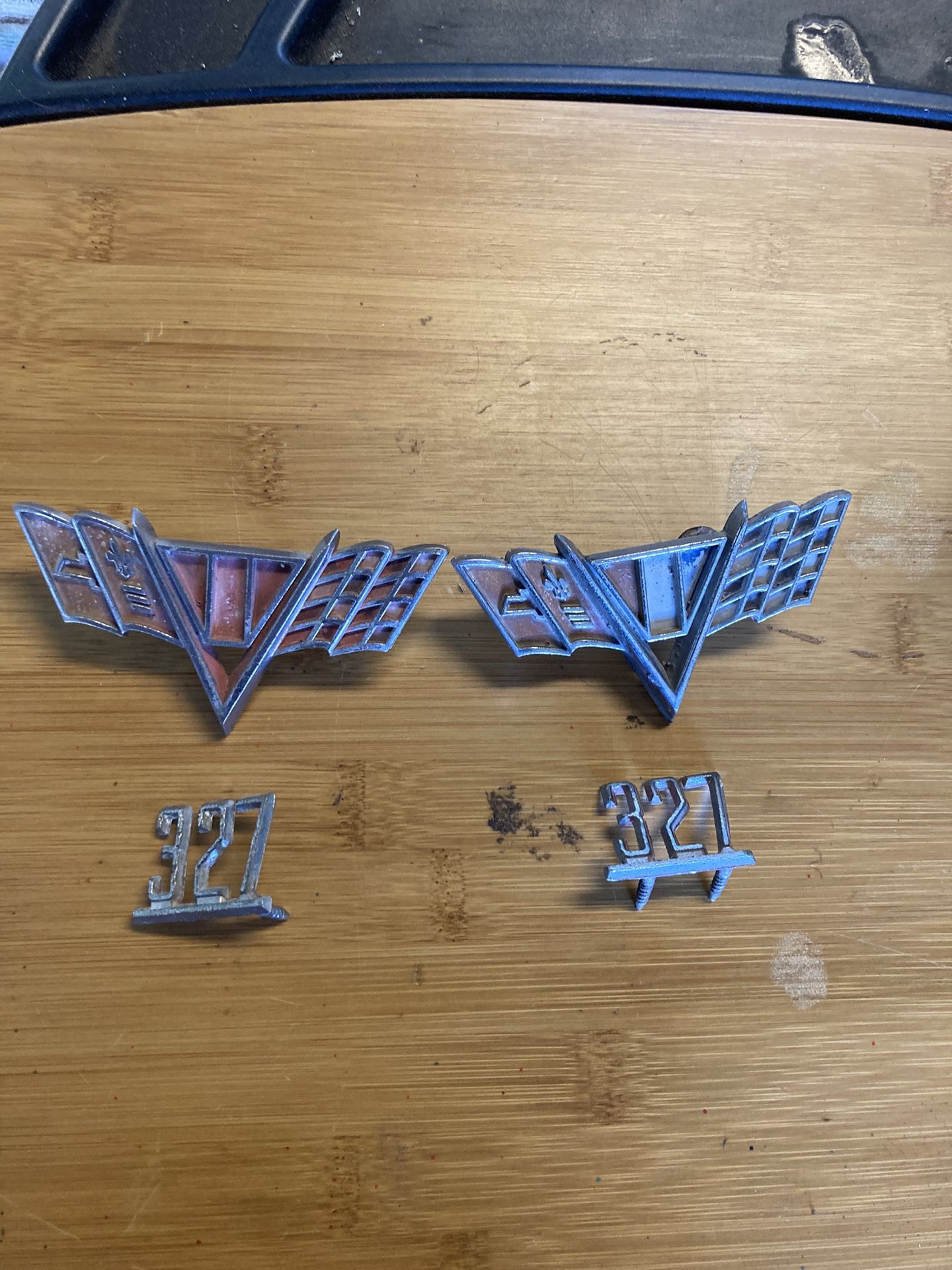 Chevy emblems.