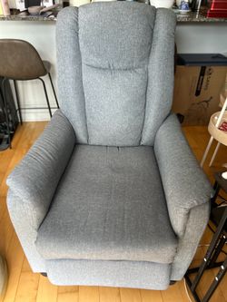 LEMBERI Modern Fabric Recliner Chair for Adults, Home Theater Seating with Pocket, Lounge Single Recliner Sofa with footrest and Backrest, Fabric Read