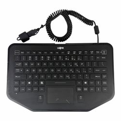 Havis KB-101 Rugged USB Backlit Keyboard for Emergency or Utility Vehicles