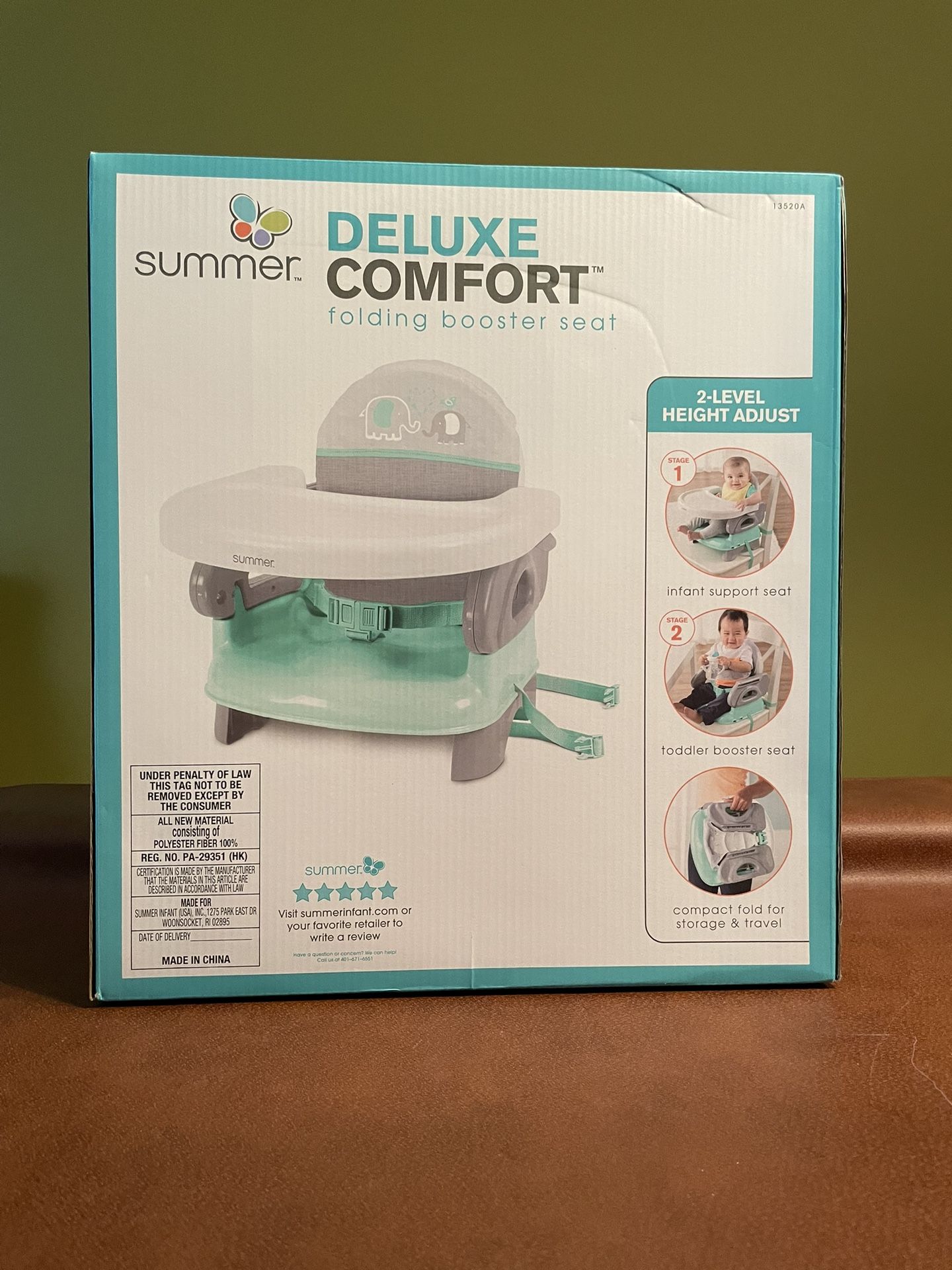 Booster Seat Deluxe Comfort Folding