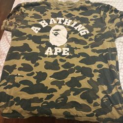 medium size bape shirt  