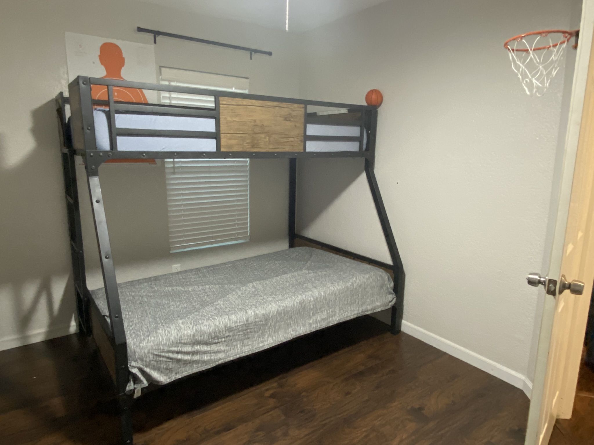 Bunk Beds, Steel Frame Full & Twin Size.