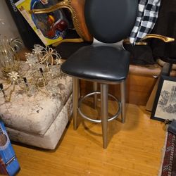 2 Leather Upholstered Bar Stools