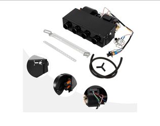DC 12V RV Air Conditioner, Undertlash 12000 BTU Truck Camper AC, Fest Cooling Universal Electric Automotive AC for Motorhome Tractor By, Black