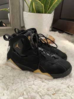 Jordan True Flight GS Black Metallic Gold