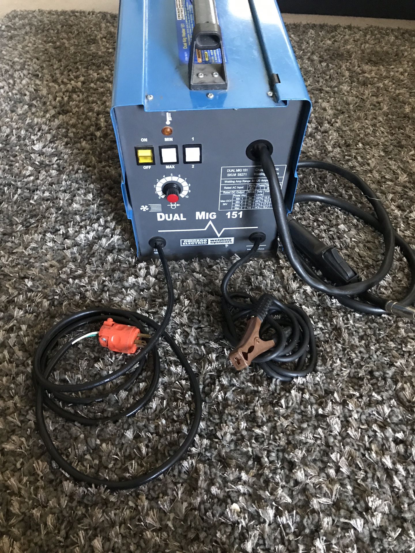 Chicago Electric dual mig welder 151