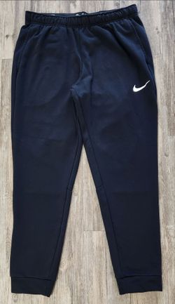 Nike Dri-Fit Men's XL Track Jogger Sweatpants Black Drawstring.