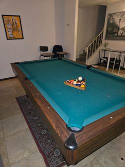 8ft Pool Table – Great Shape – Includes Balls & Pool Table Cover – $600 Firm